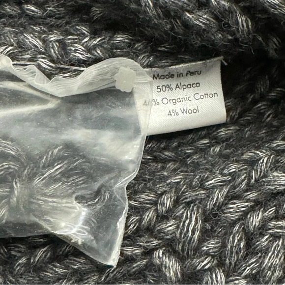 NWOT Indigenous Fair Trade Peru alpaca cotton sweater. Small. - Picture 7 of 9